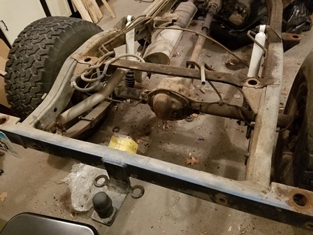 CJ7 Gas Tank Removed